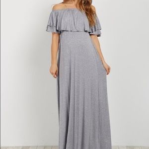 Pink Blush Maternity Maxi Small